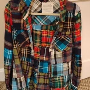 We The Free Multicolor Plaid Button Down Shirt